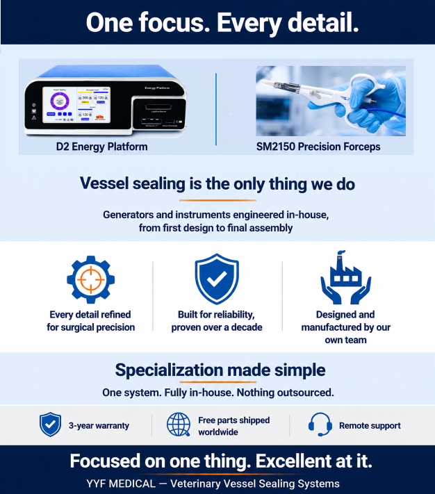 YYFmed vessel sealing generator and precision forceps